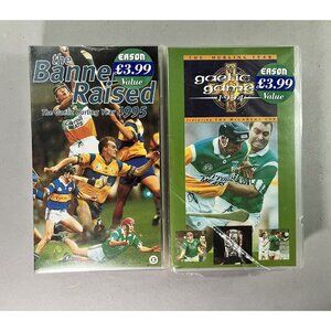 Gaelic Hurling The Banner Raised Year 1995 McCarthy Cup 1994 Vintage 2 VHS Tapes